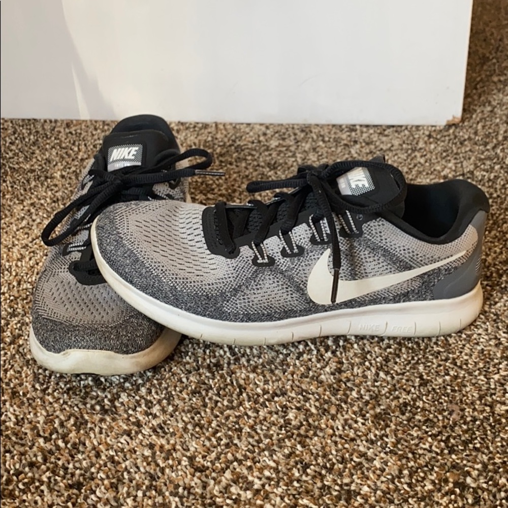 Gray Nike Free RN Sneakers
